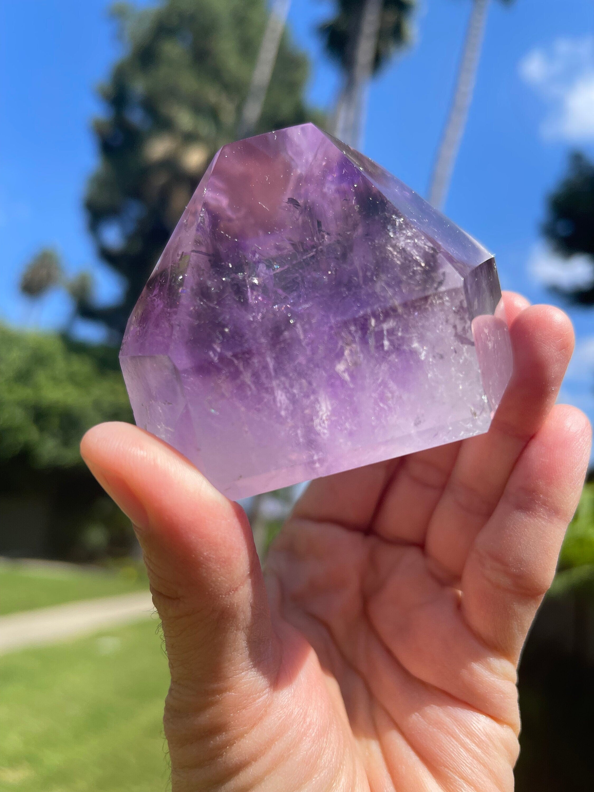 AAA Amethyst Point Generator: Reiki-Charged Crystal, Sobriety Stone