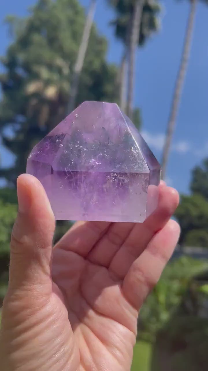 AAA Amethyst Point Generator: Reiki-Charged Crystal, Sobriety Stone